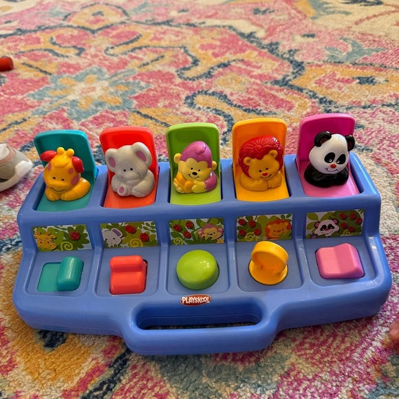 Vintage 1995 Playskool pop-up toy ms. Rachel animals zoo safari baby toddler - Picture 1 of 3
